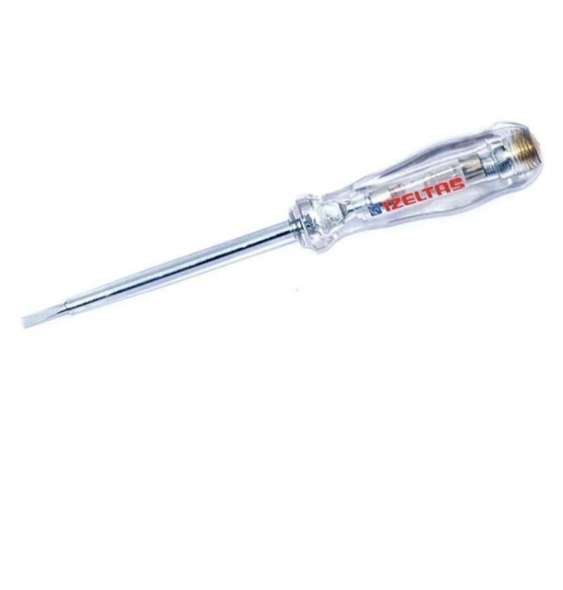 İzeltaş 190 mm Düz Uçlu Kontrol Kalemi Elektrikçi Tipi